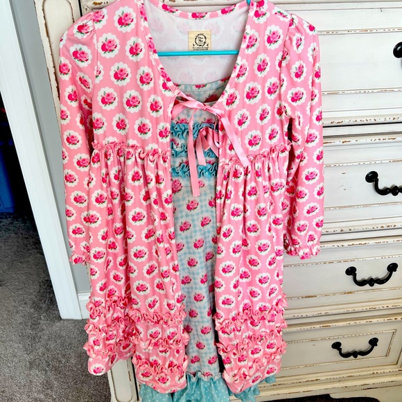 Olive Mae nightgown and robe set size 10 - Picture 1 of 2